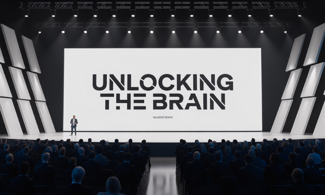 Corporate keynote session "Unlocking the Brain" image, with Dr. Zac delivering neuroscience-based performance strategies. Corporate keynote session "Unlocking the Brain" image, with Dr. Zac delivering neuroscience-based performance strategies.