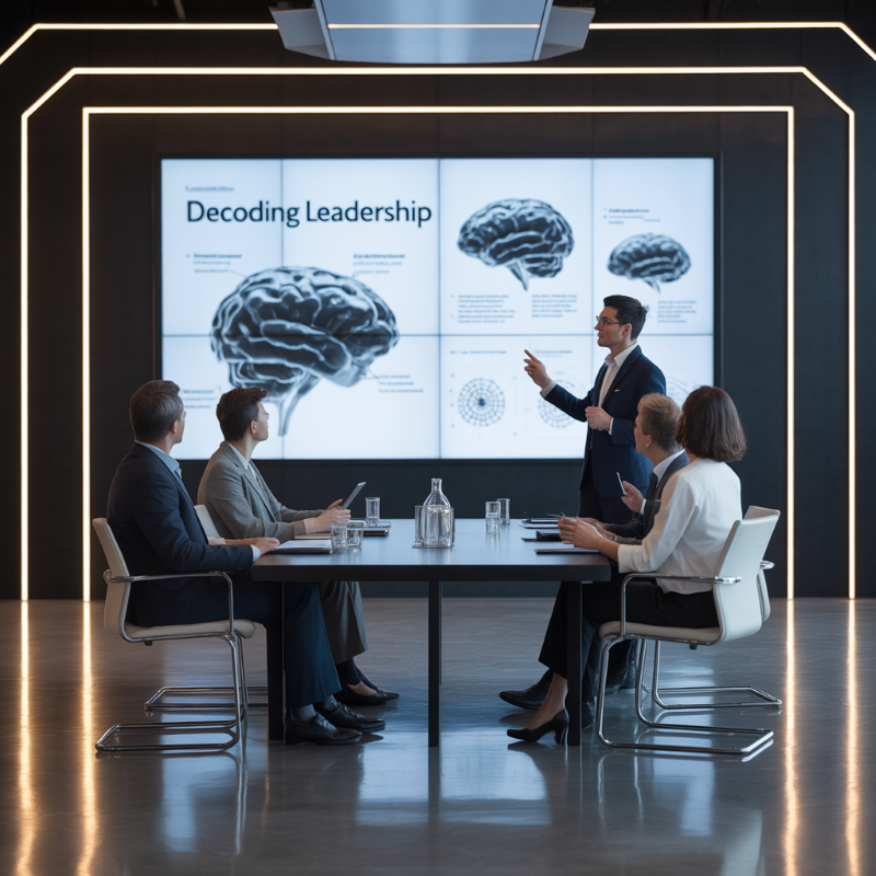 Male seminar leader facilitating executive seminar on applied neuroscience for leadership teams. Male seminar leader facilitating executive seminar on applied neuroscience for leadership teams.